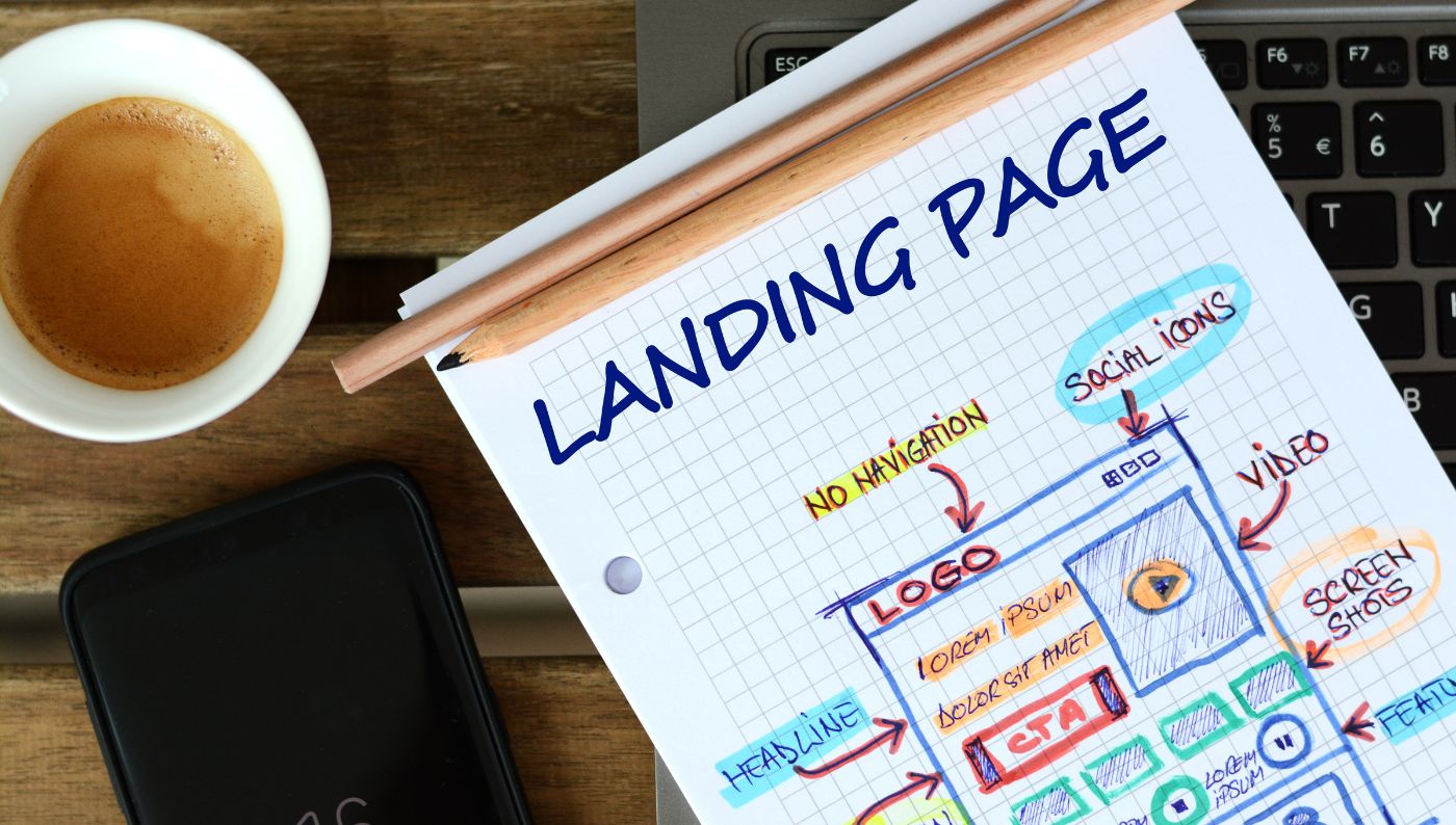 Marketing content landing page