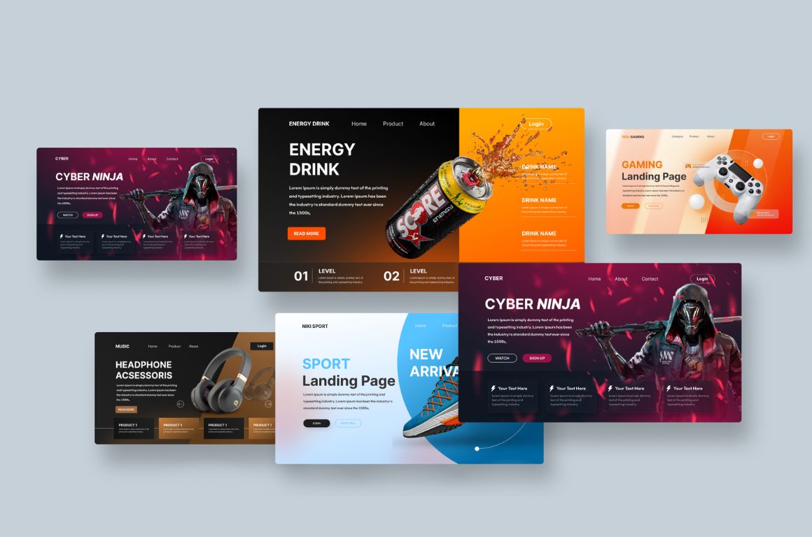 Landing page Landing page